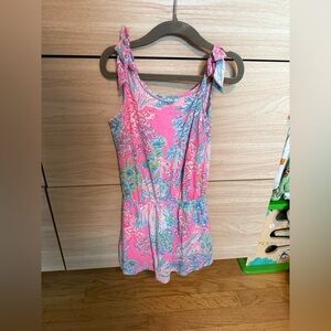 Lilly Pulitzer Girls Sundari Romper Seaing Things 4-5